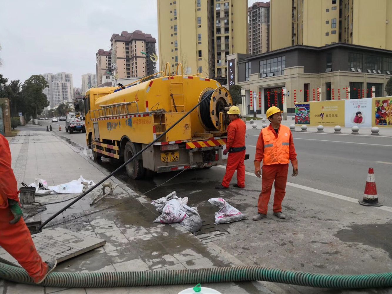 沙坪坝排污管道清淤-管道清洗
